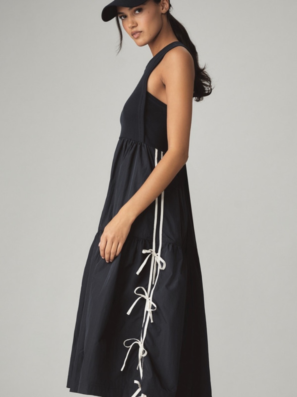 Bowline Tiered Midi Dress by Daily Practice M